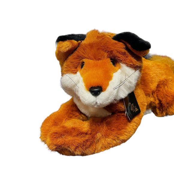 Vintage 24K Polar Puff Realistic Plush Red Fox 12” Tag Attached 1992 Animal - Picture 6 of 16